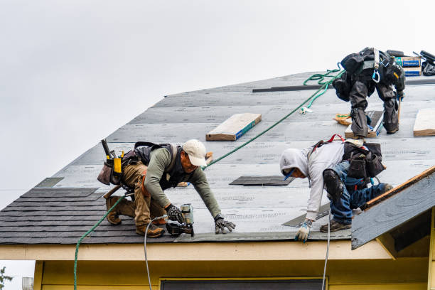 Professional Roofing technician working in Hackettstown, NJ